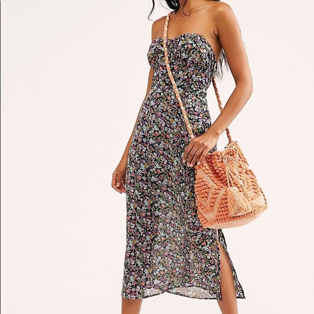 Free People Strapless Lulu Midi Dress